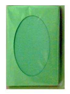 Zestaw 5 kopert C-6 + 5 kart passepartout z wycięciem owalnym w kolorze jasnozielonym. Kod towaru : PP 12051